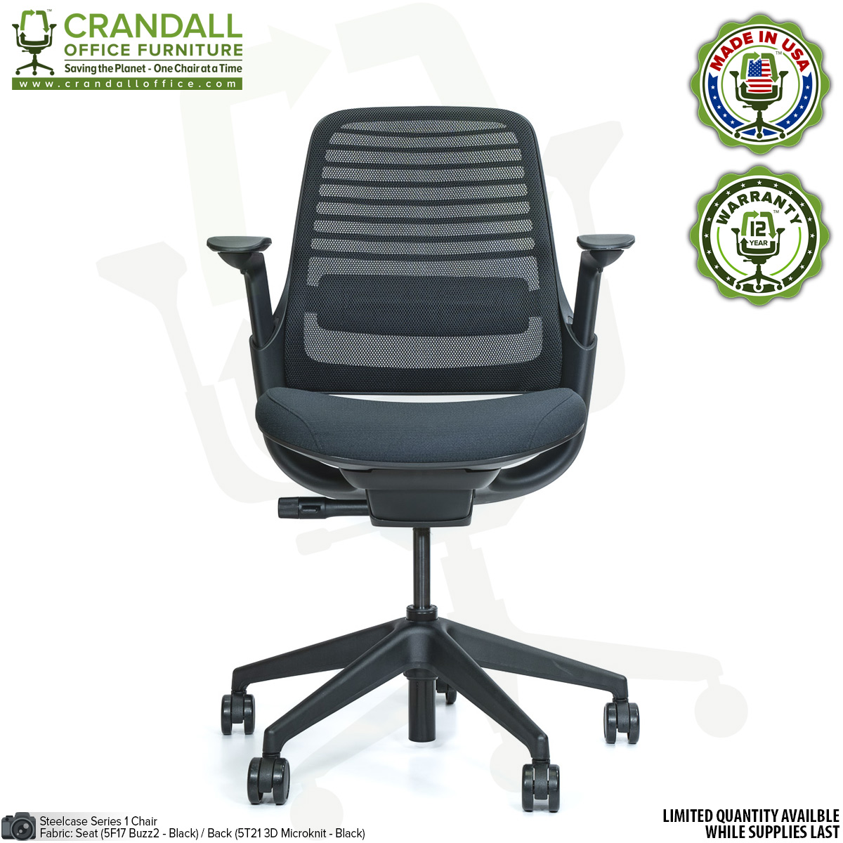 Remanufactured Steelcase 465 Think Office Chair - Mesh Back - Crandall  Office Furniture